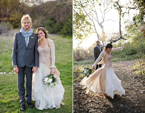 pink and brown fall western wedding ideas