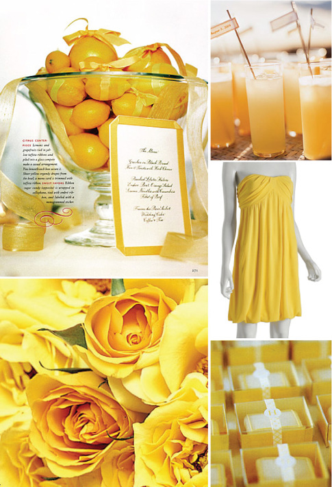 If you are having a yellow wedding like this