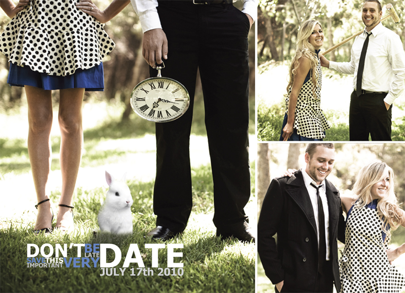Way to go Jeff on designing such a fab save the date Wedding Blog Alice 