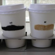 Mustache Coffee Cups