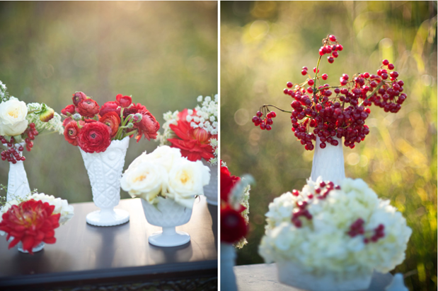 Floral arrangements I can never get enough I'm loving these red and white