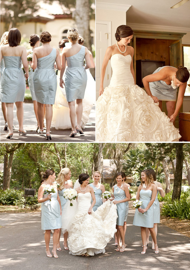 blue bridemaid dress blue wedding amsale couture dress