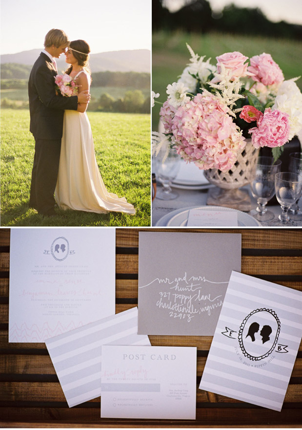 wedding bouquet silhouette