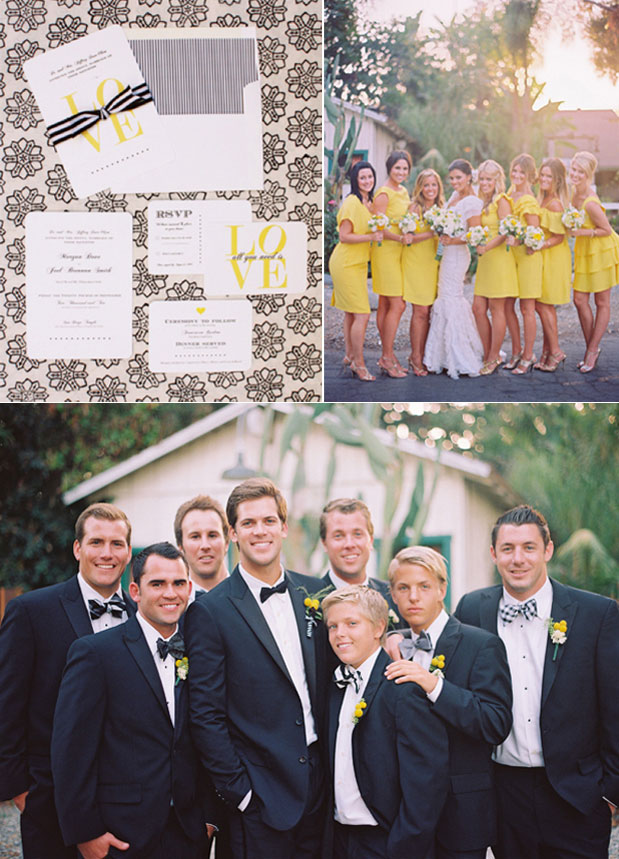 country brown and yellow wedding ideas