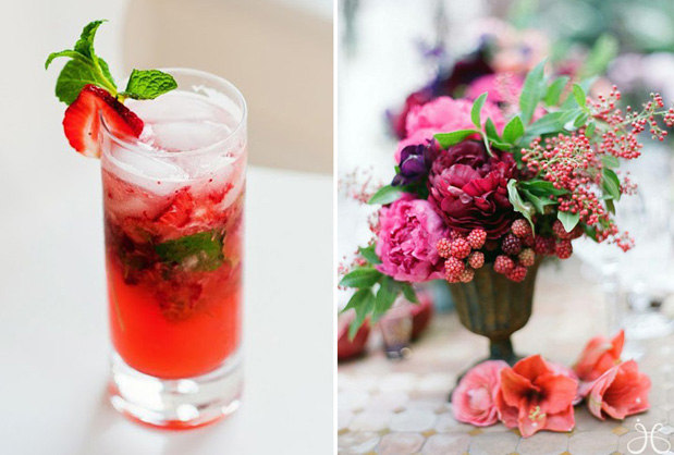 Strawberry Mojito from A Cup of Mai click here for recipe Centerpiece 