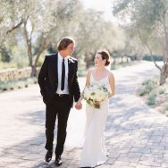 Tierney and Chris’ white wedding at San Ysidro Ranch